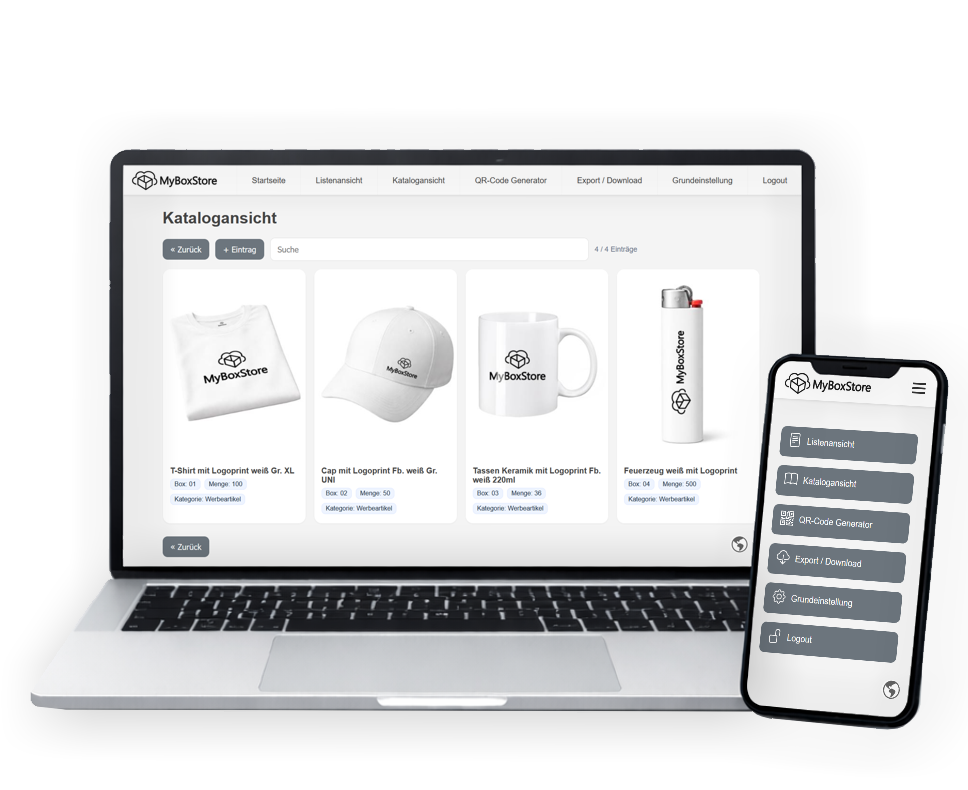 Das MyBoxStore Lagersystem